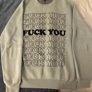Supreme F*k you sweater